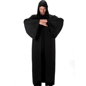 Black Hooded Robe - Mens Costumes